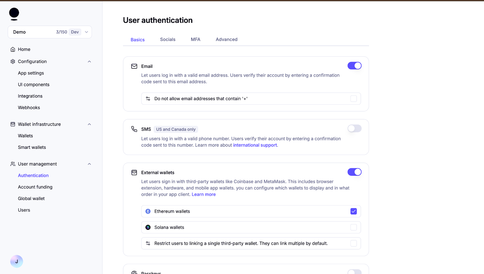 Enable Social Logins Privy